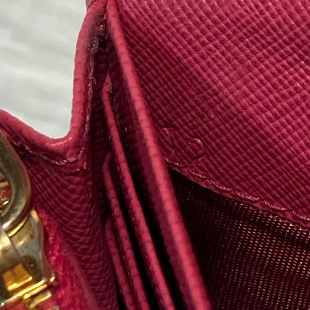 月末限定価格　PRADA プラダ　長財布　リボン　二つ折り　ピンク　箱付き　人気