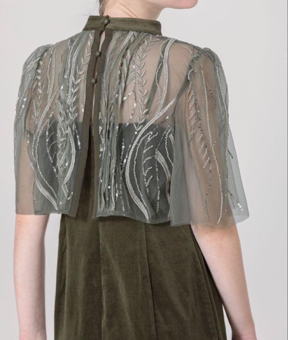 c【美品】レジャ ワンピース ドレス 結婚式 オケージョン パーティー