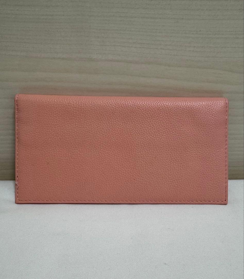 皇居財布　ピンク レザー 長財布
