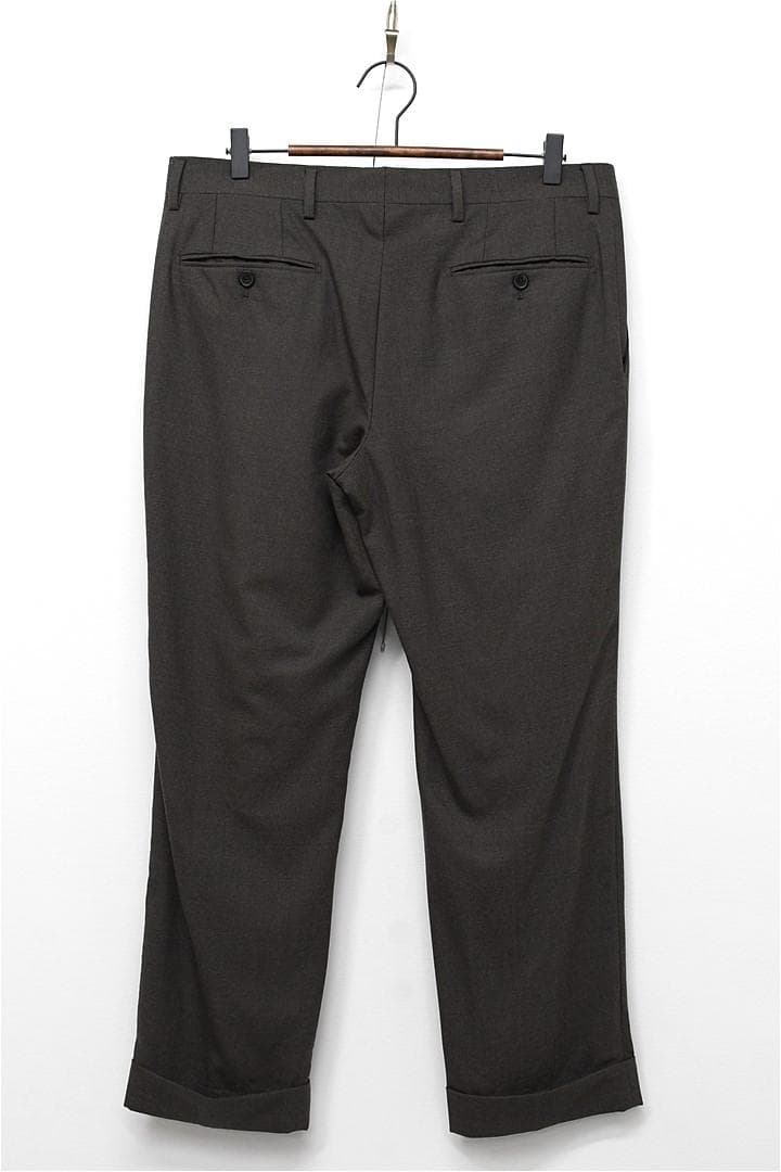 I480/LARDINI スーツ 段返り3つボタン 本切羽 ストレッチ 46 茶