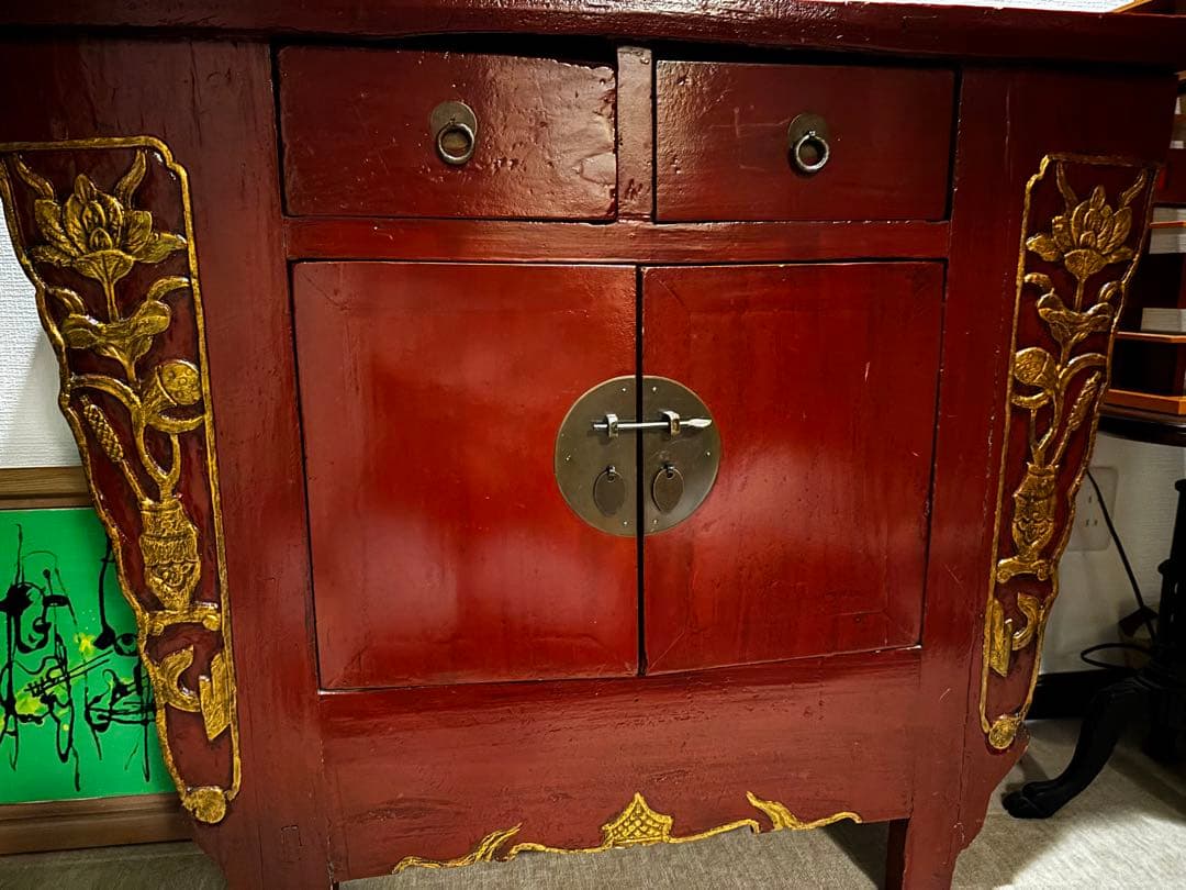 最終お値下げ！期間限定2月20日まで！シノワズリ　アンティーク　キャビネット