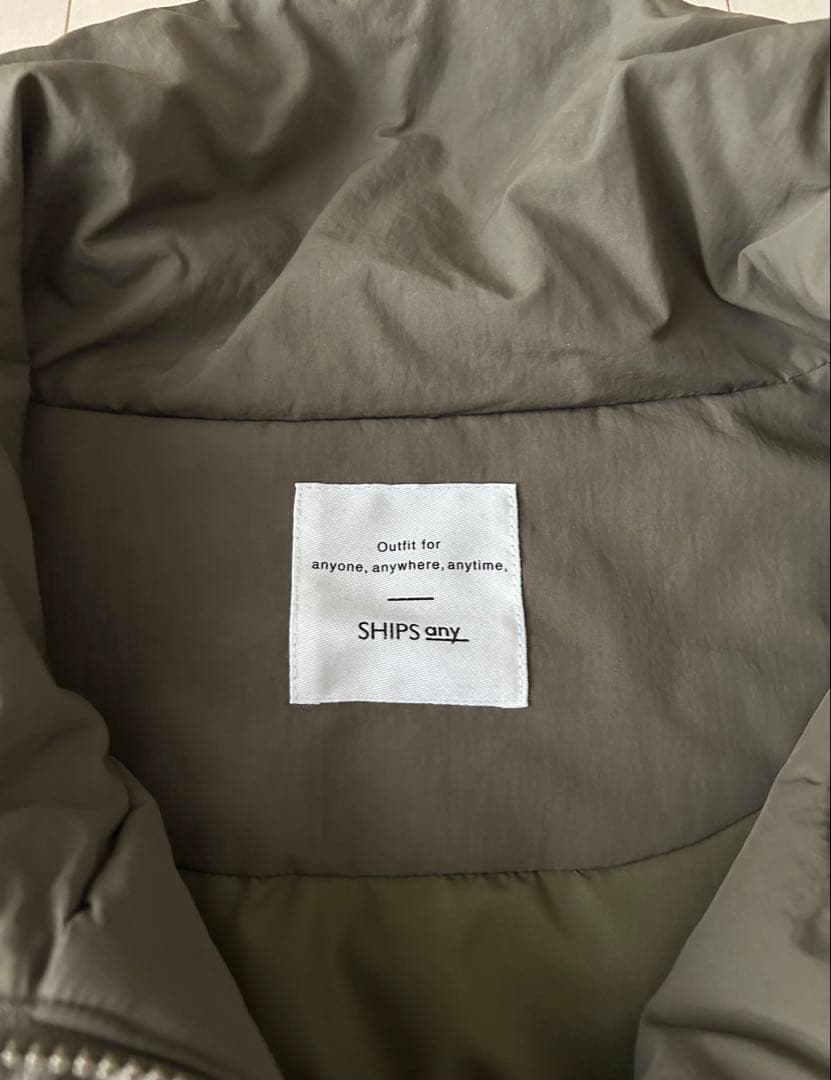 【WEB限定】SHIPS any: 中綿 ダブル ジップ スタンド ブルゾン