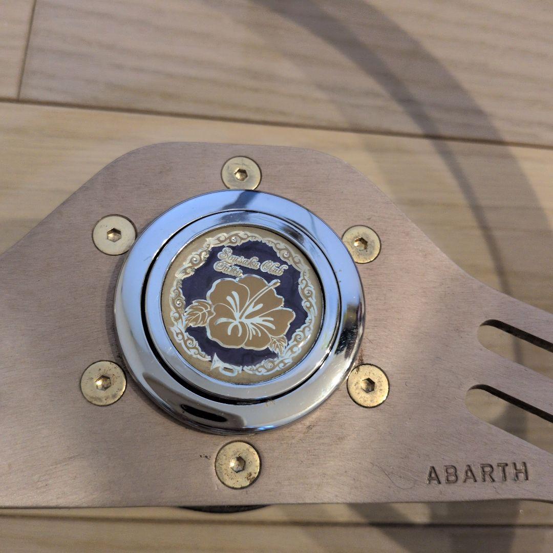 p*e様 ABARTH ウッドステアリング　2スポーク