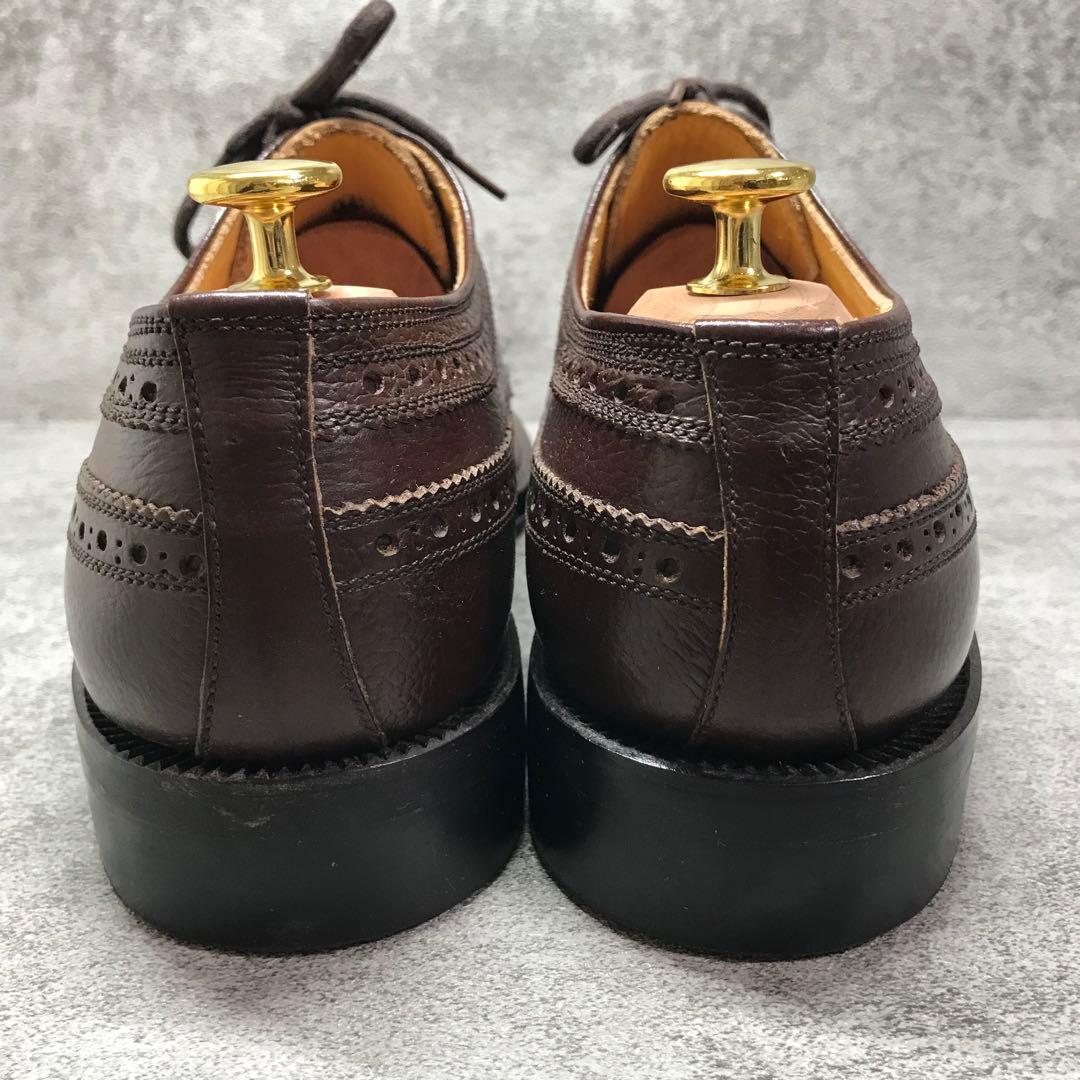 【美品】SCOTCH GRAIN シボ加工　ウィングチップ　ビジネスシューズ