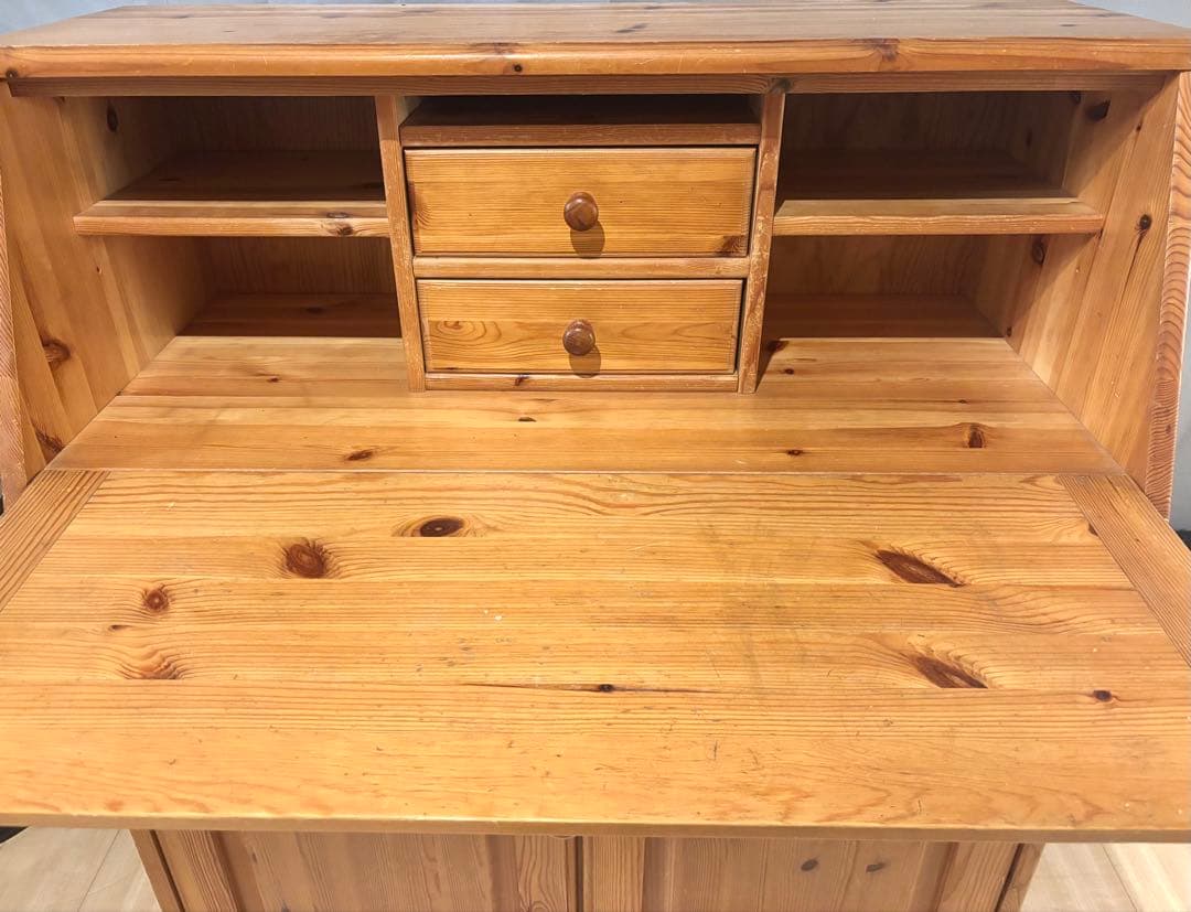 ライティングビューロー　カントリースタイル　木製　デスク