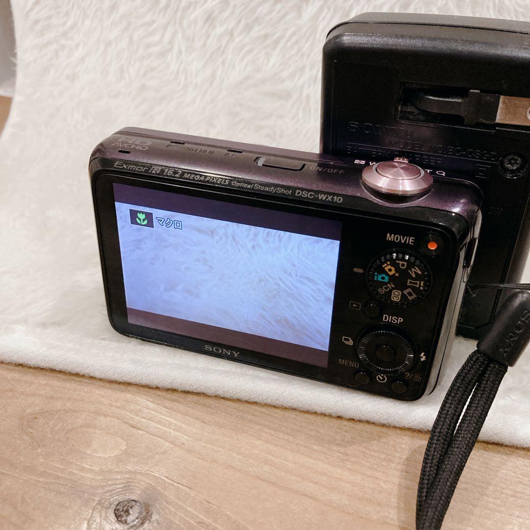 【希少】SONY サイバーショット DSC-WX10 パープル 紫 ジャンク
