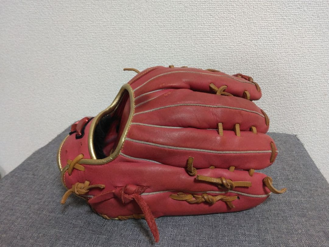 ミズノ一般軟式外野手 ウィルドライブレッド 左投げ(左利き)用