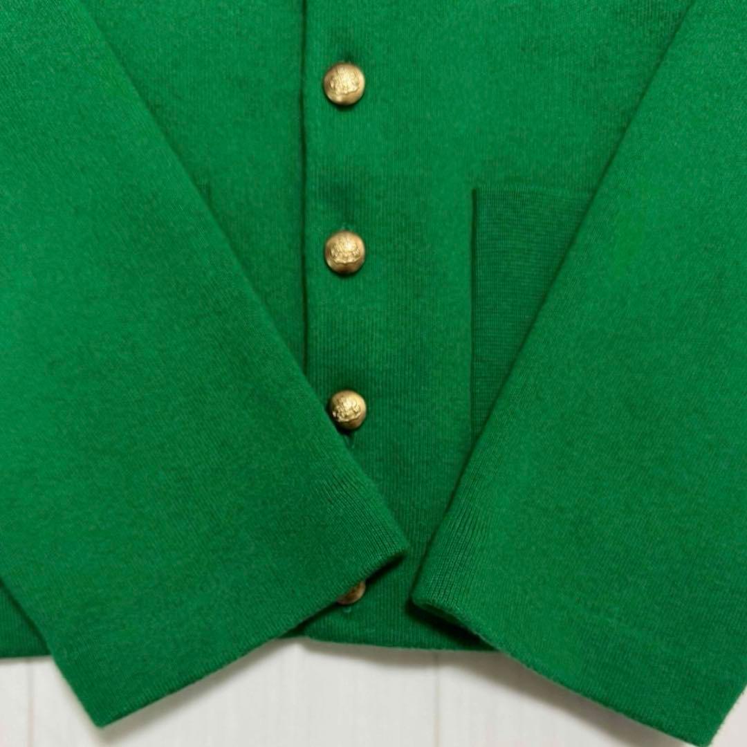 CABaN コットンカシミヤ エンブレムクルーネックカーディガン ¥46,200