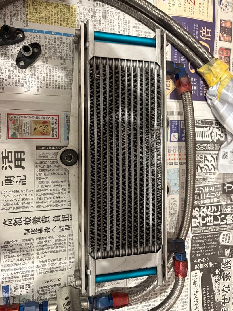 ゼファーオイルクーラーサイド回し ACTIVE 約30cm x 10cm