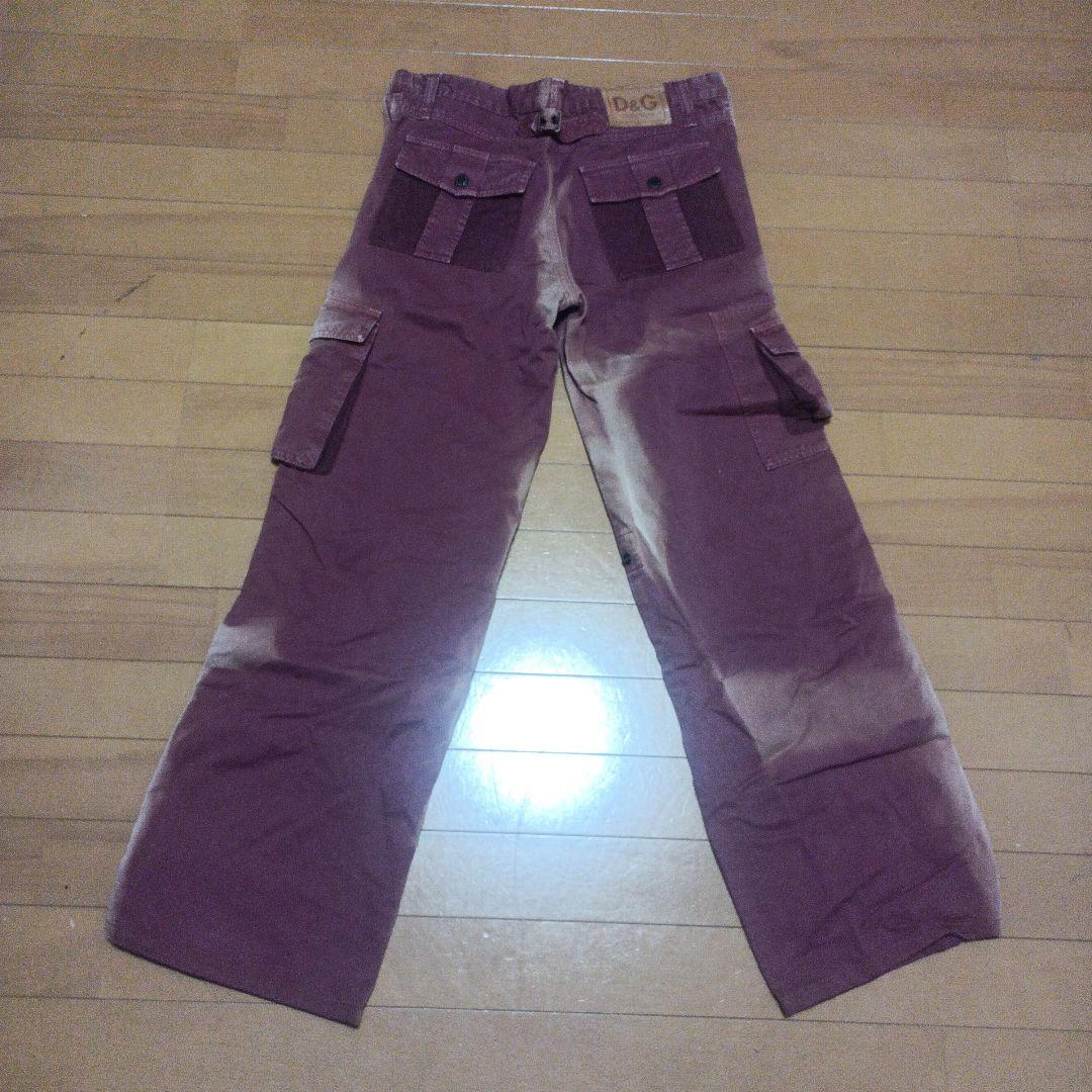 D&G 赤茶色 カーゴパンツ