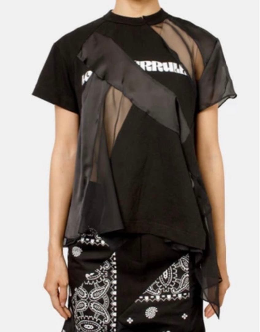 SACAI / グラフィックチュールTシャツ