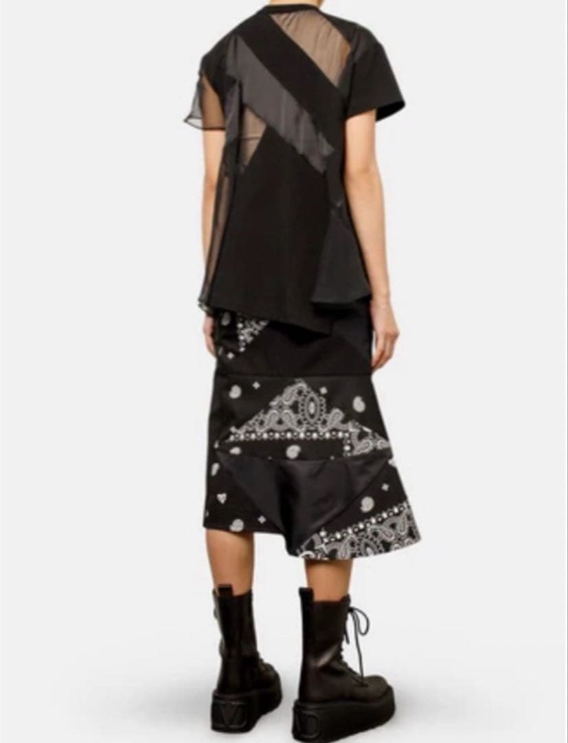 SACAI / グラフィックチュールTシャツ