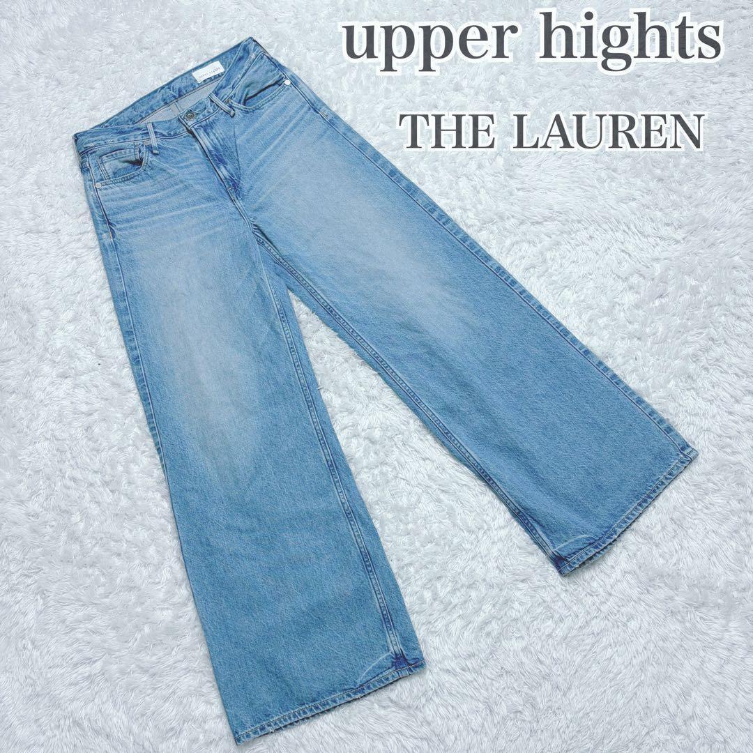 極美品　アッパーハイツ　THE LAUREN デニム　ワイドパンツ　ストレッチ