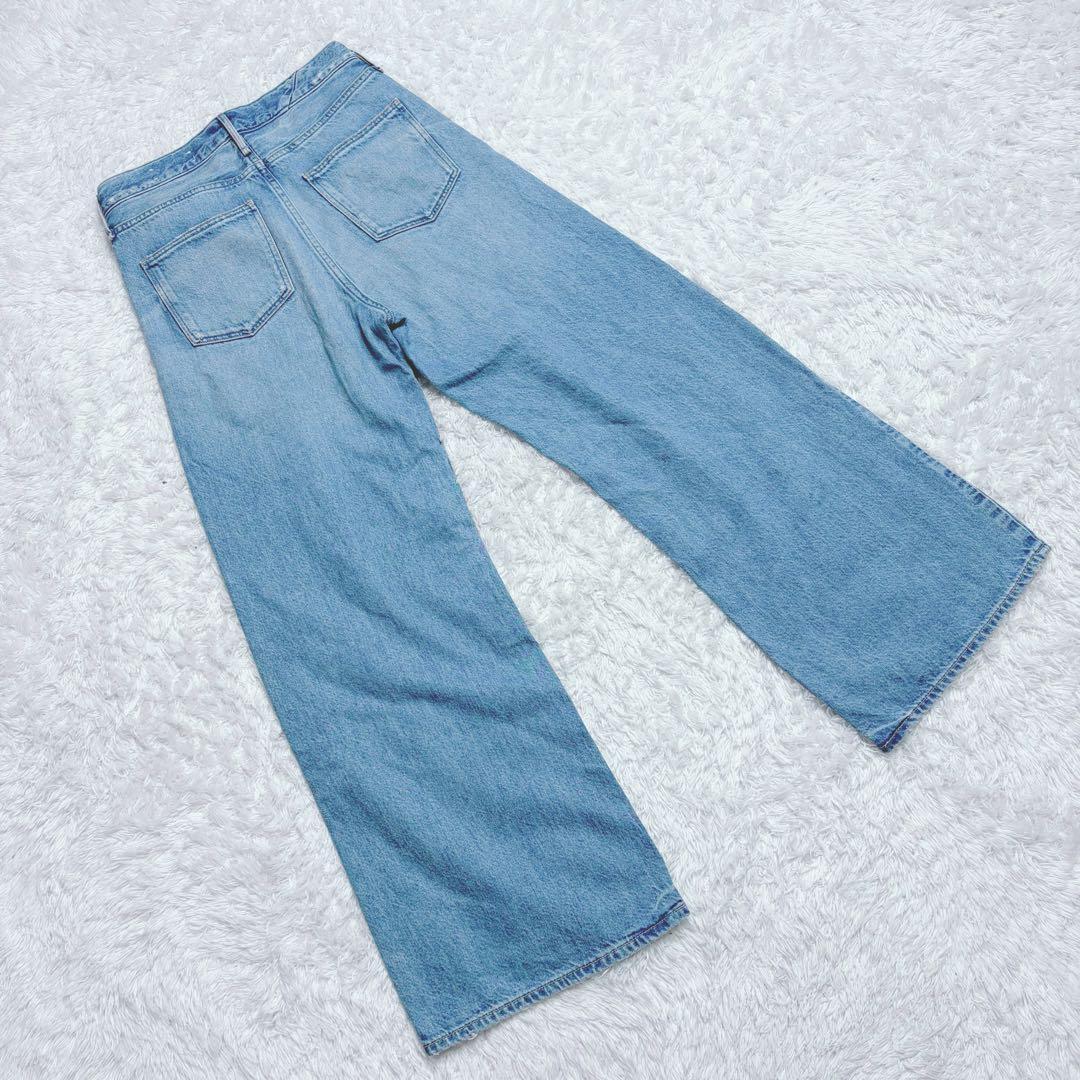 極美品　アッパーハイツ　THE LAUREN デニム　ワイドパンツ　ストレッチ