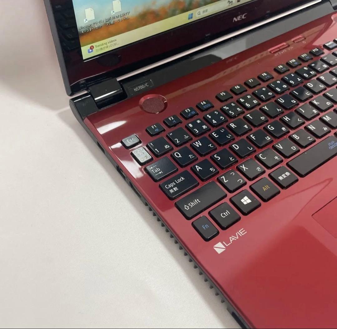 マウス付きNEC ノートパソコンWin11 SSD512GB メモリ8GB