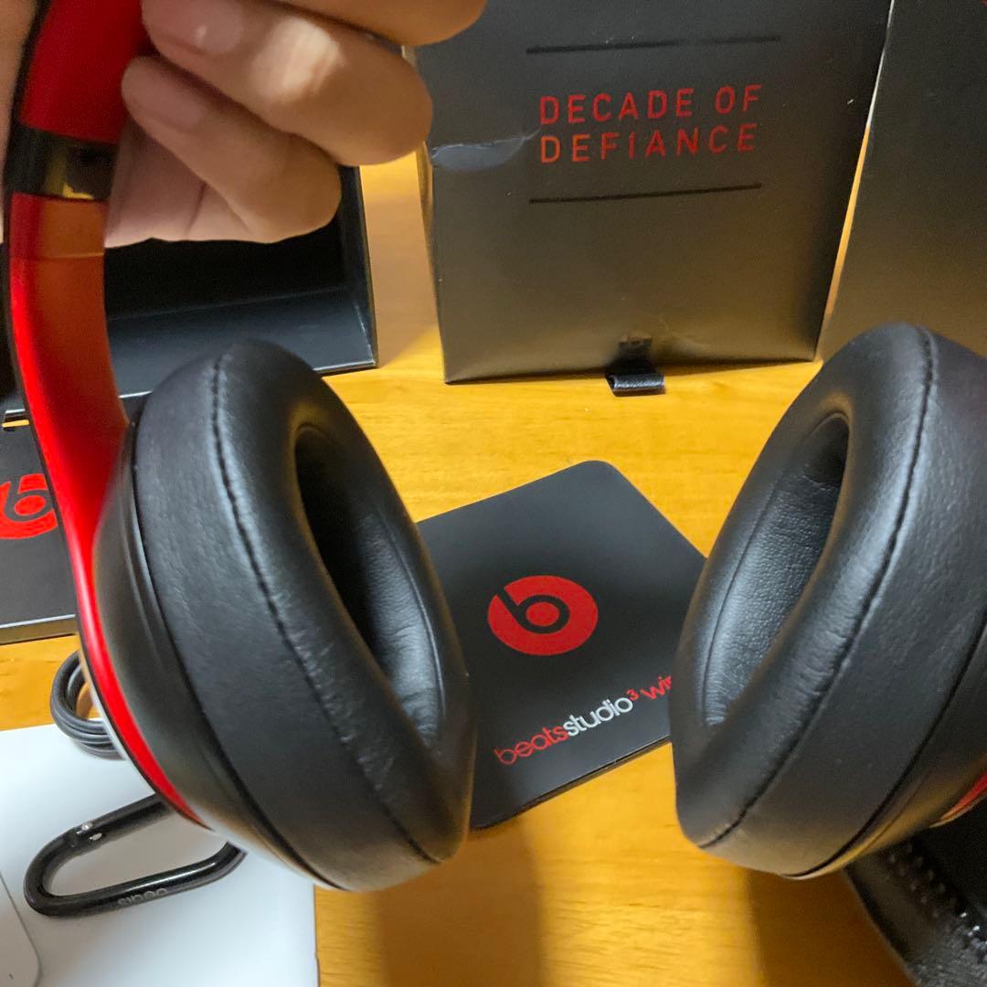 Beats studio3 ワイヤレスヘッドホン ブラック/レッド