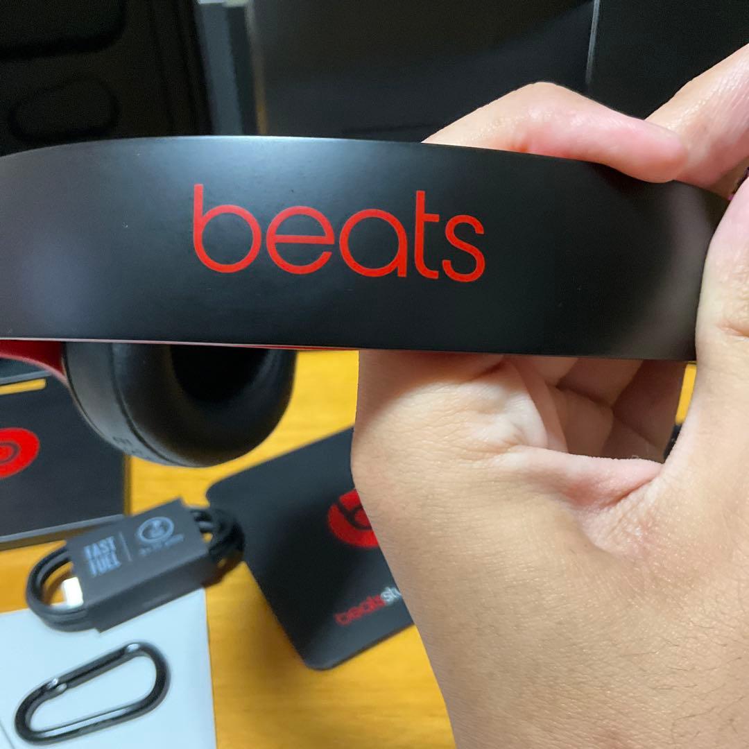 Beats studio3 ワイヤレスヘッドホン ブラック/レッド