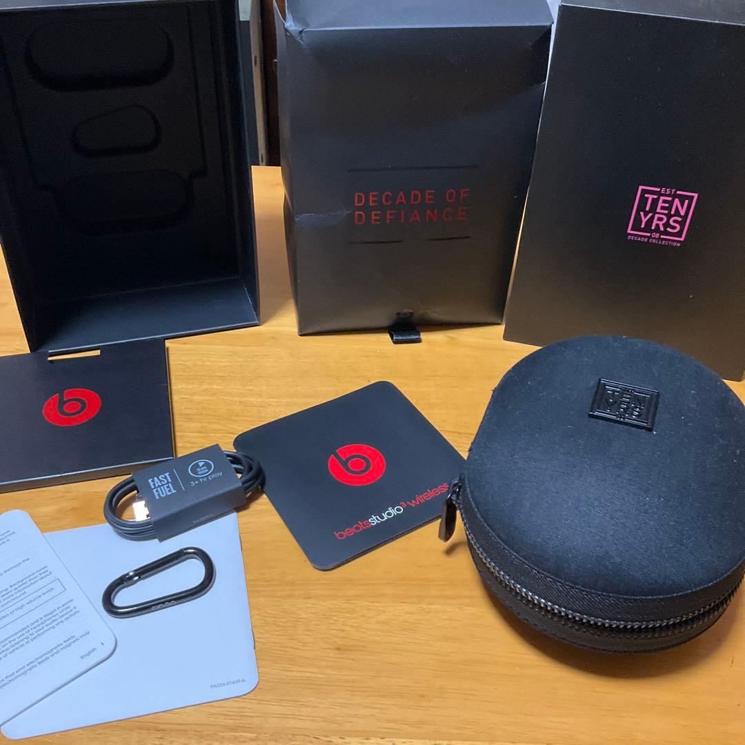 Beats studio3 ワイヤレスヘッドホン ブラック/レッド