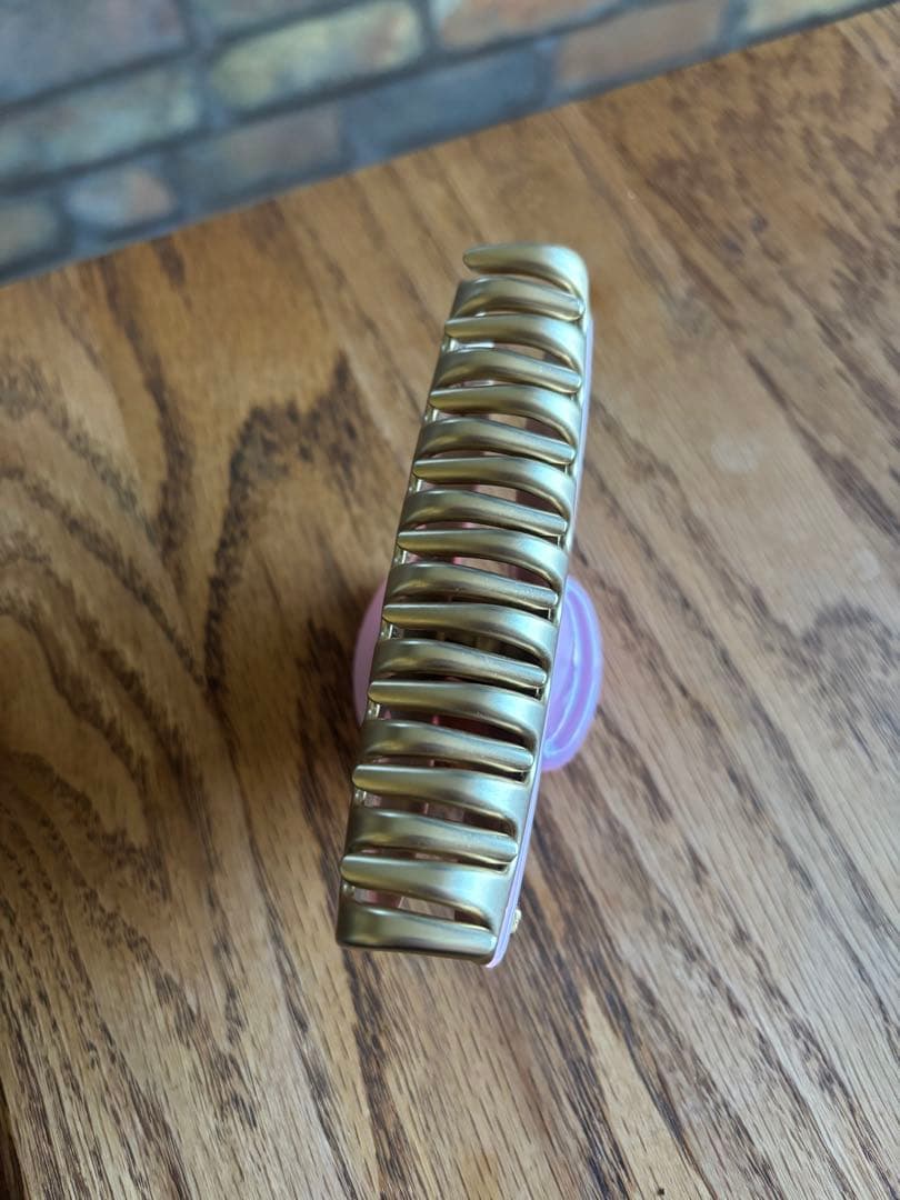 アレクサンドルドゥパリ　ピンク　ヘアクリップ　L　10.5㎝　定番デザイン