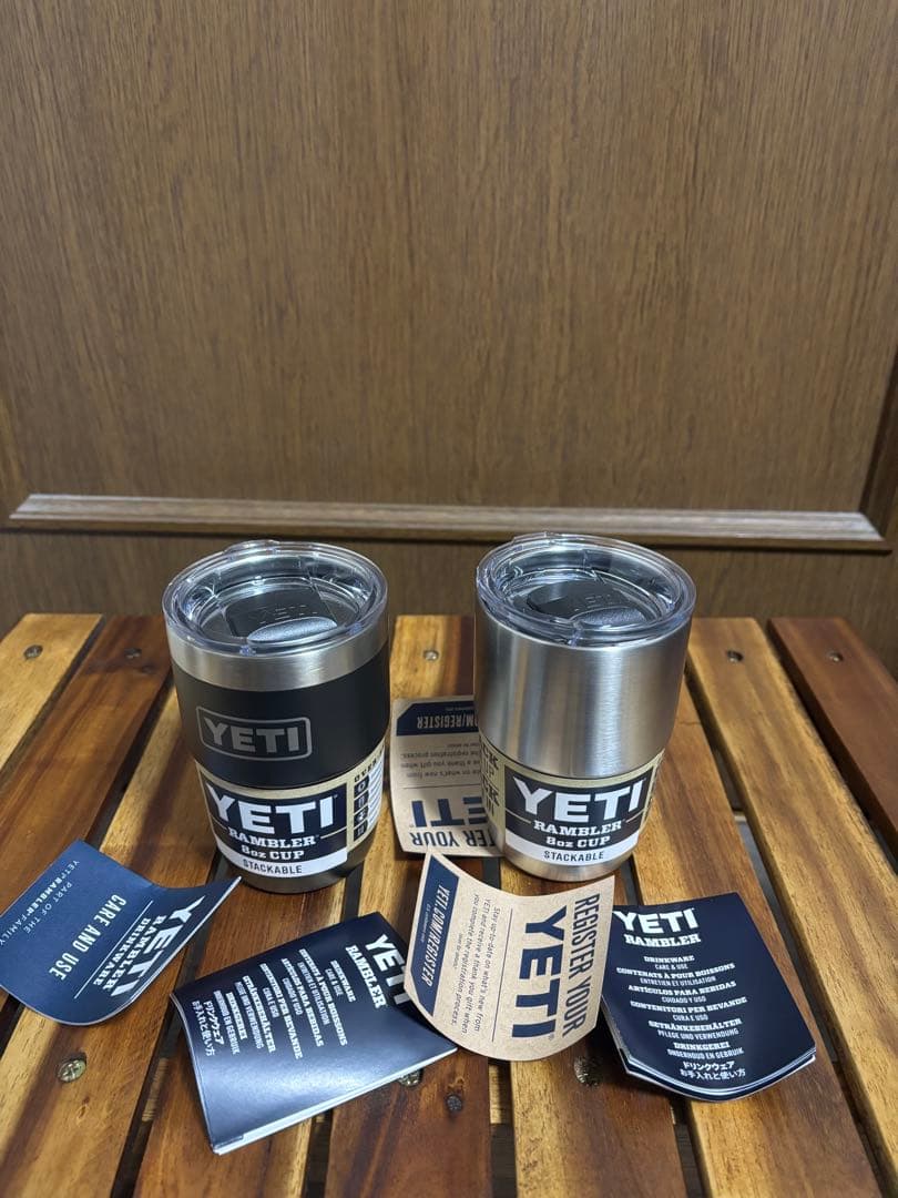 シルバー　YETI イエティ 8oz CUP スタッカブルカップ　マグ