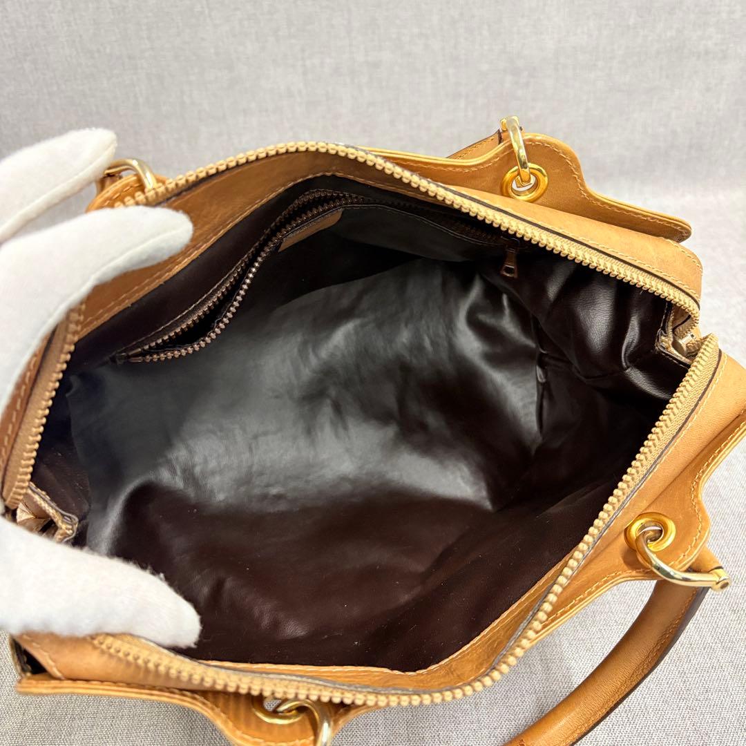 CELINE セリーヌ マカダム柄 トリオンフ ミニボストンバッグ ハンドバッグ