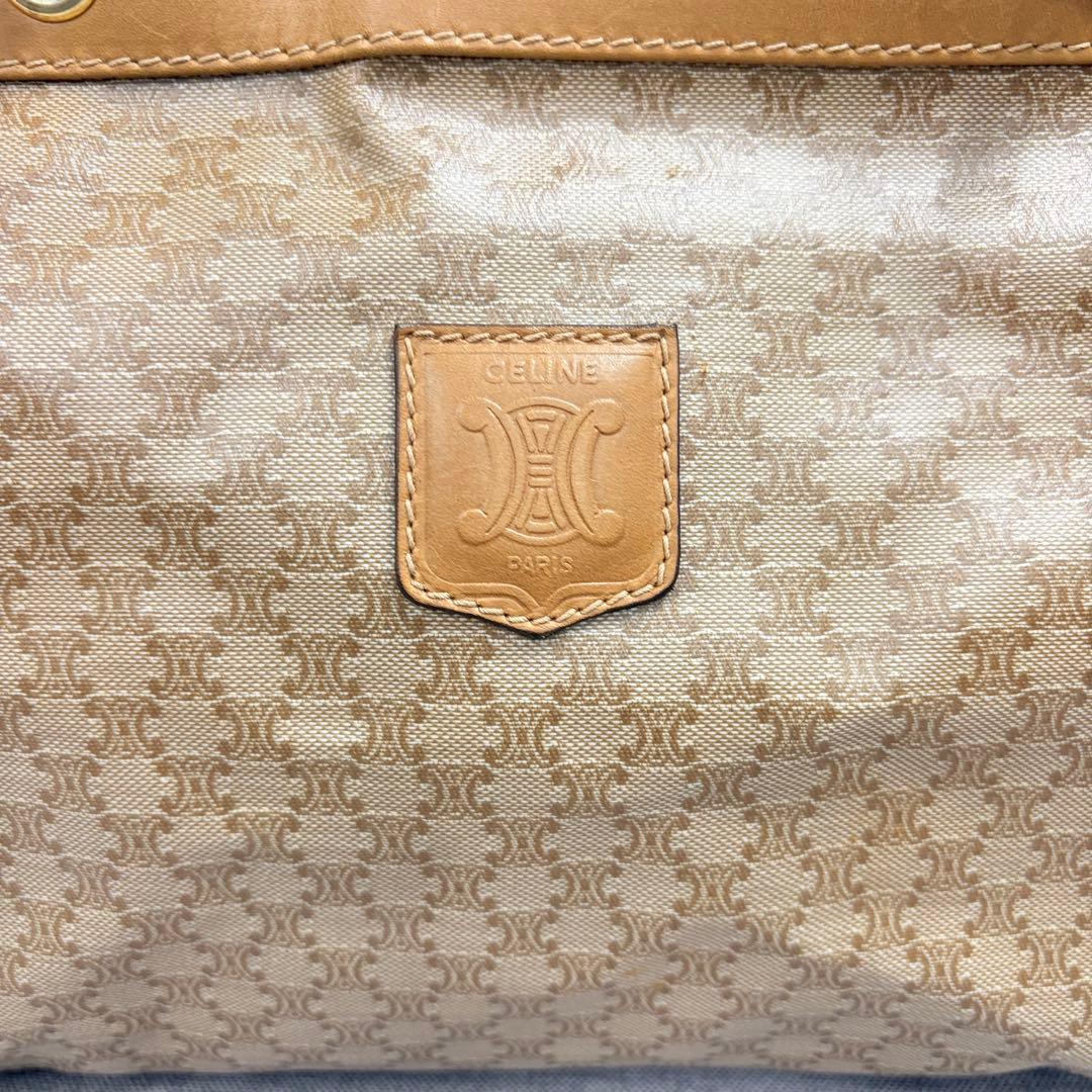 CELINE セリーヌ マカダム柄 トリオンフ ミニボストンバッグ ハンドバッグ