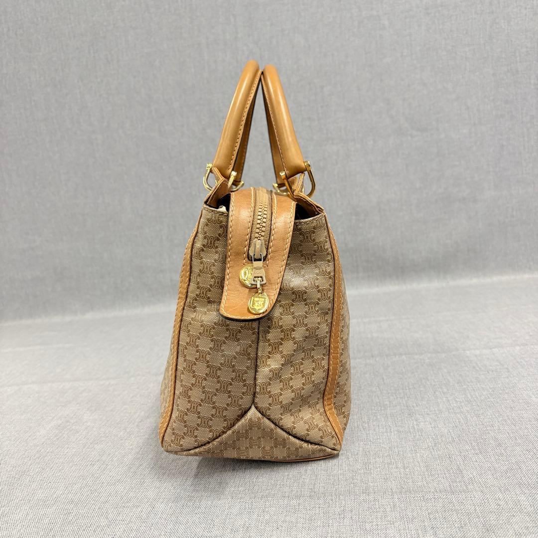 CELINE セリーヌ マカダム柄 トリオンフ ミニボストンバッグ ハンドバッグ