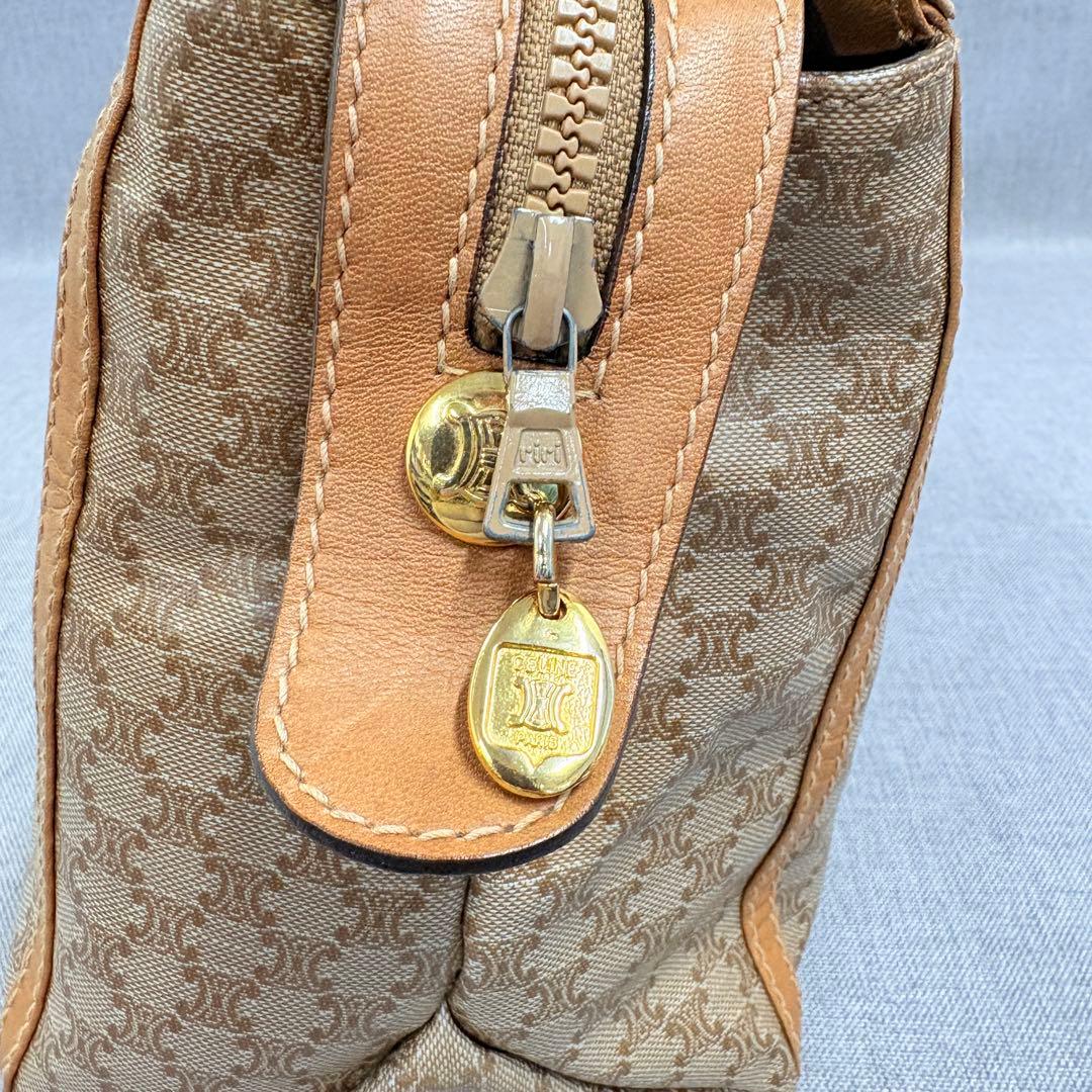 CELINE セリーヌ マカダム柄 トリオンフ ミニボストンバッグ ハンドバッグ