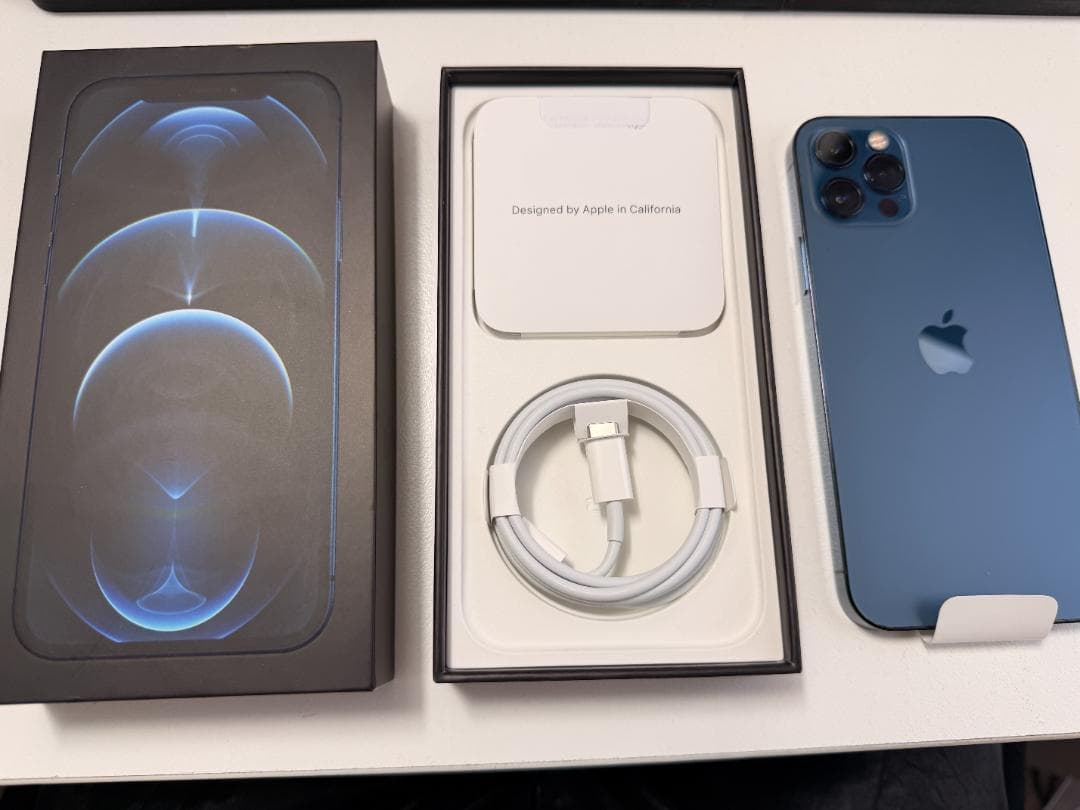 【美品】iPhone 12 Pro 256GB パシフィックブルー SIMフリー