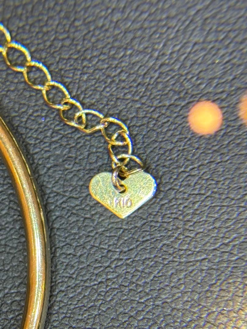 アクセサリー Simple Gold Bangle K10YG