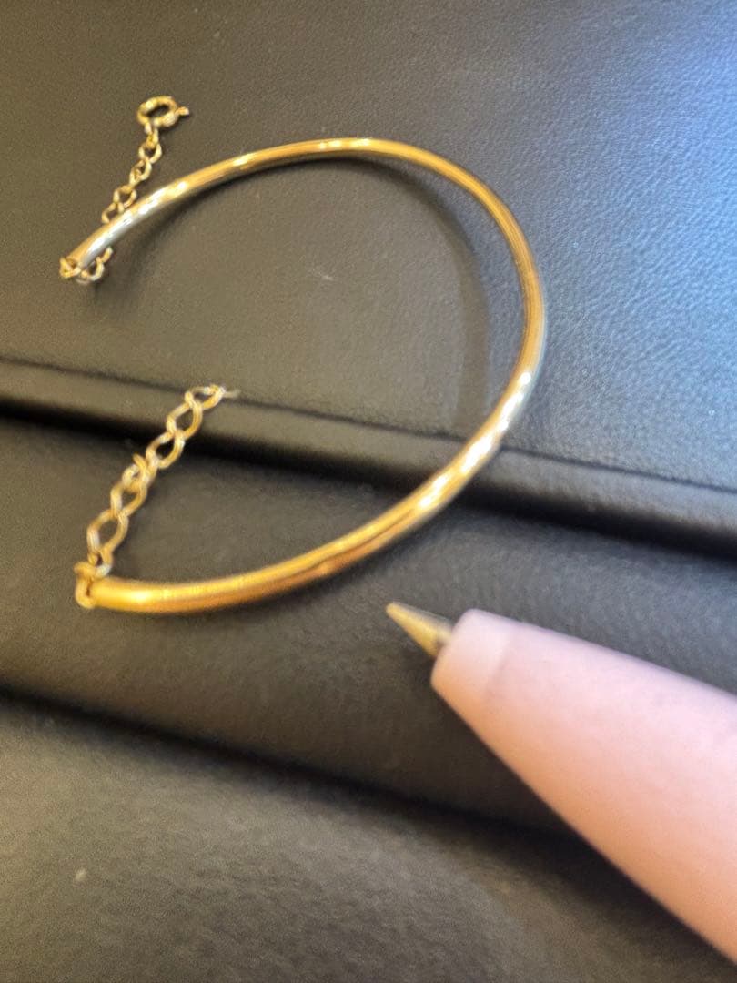 アクセサリー Simple Gold Bangle K10YG