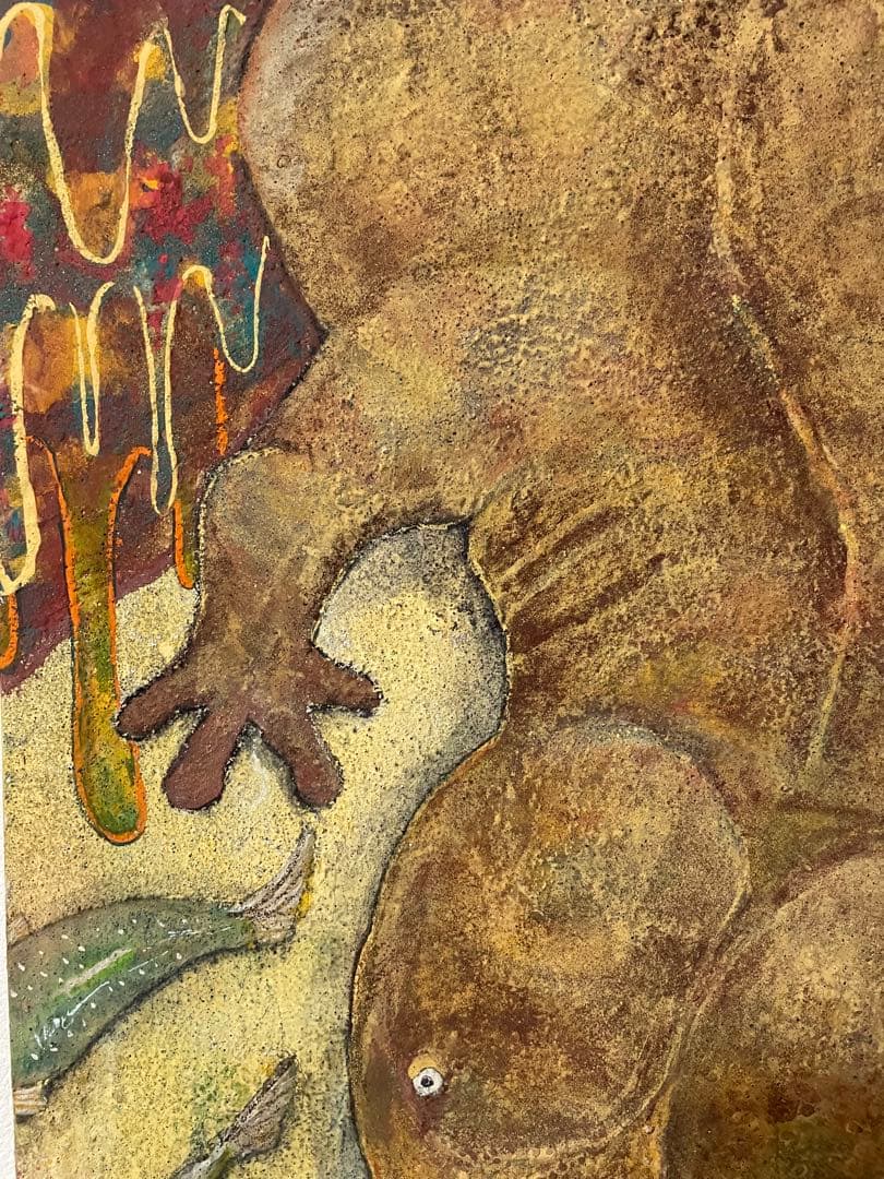 プ*ス様 オオサンショウウオ 絵画