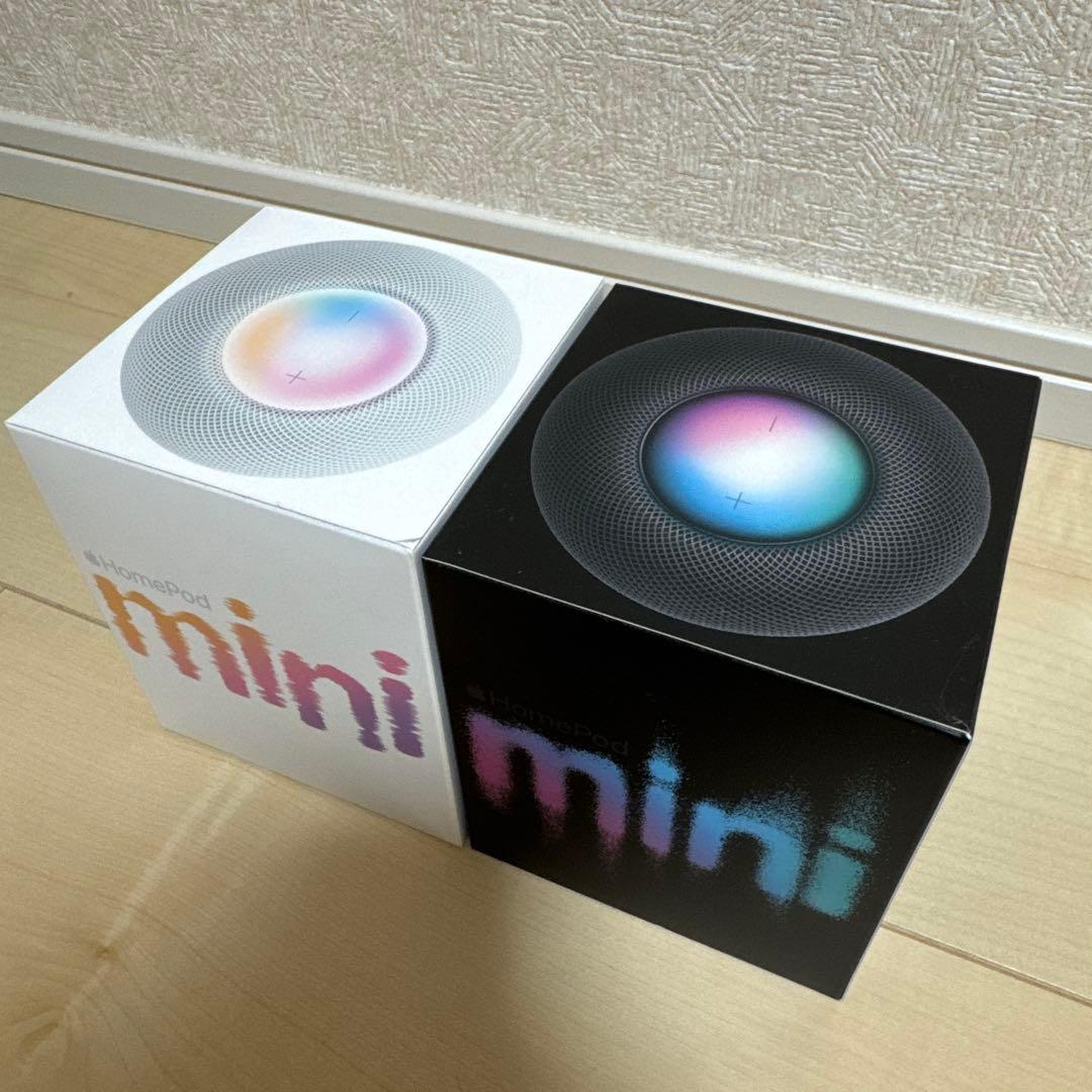 Apple Pod mini 黒 白　2個セット