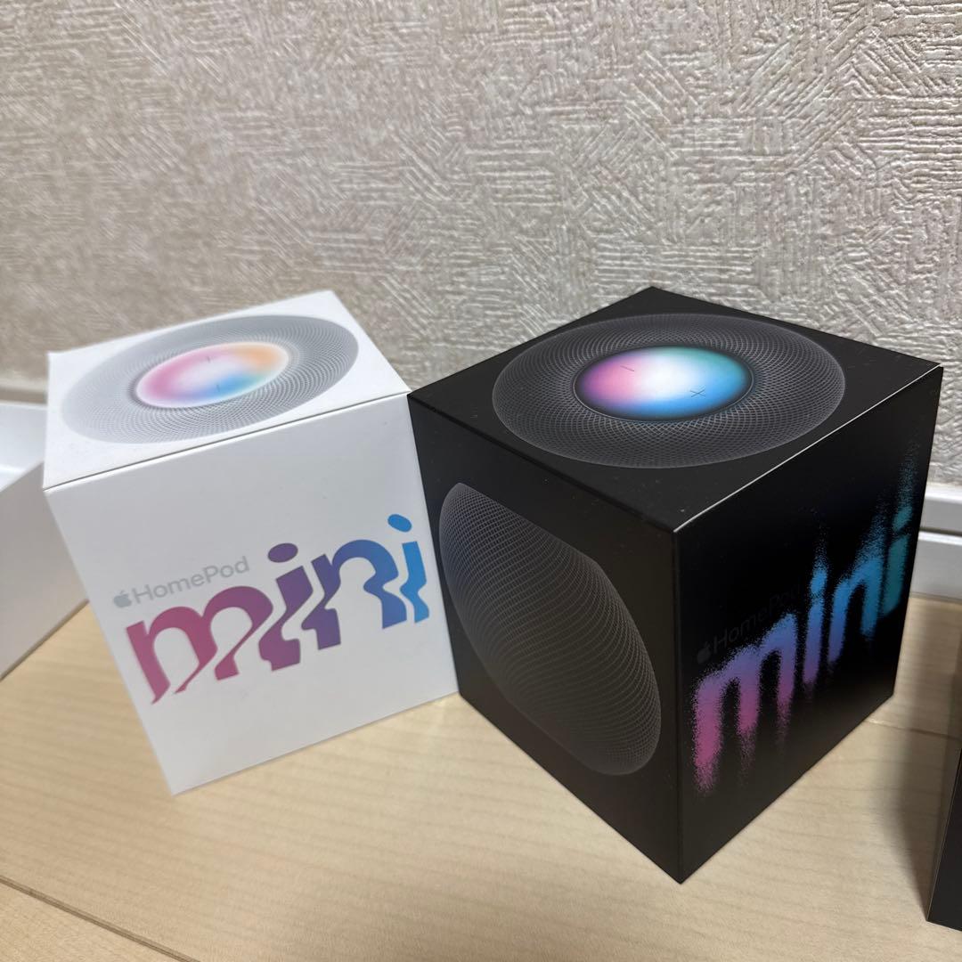 Apple Pod mini 黒 白　2個セット