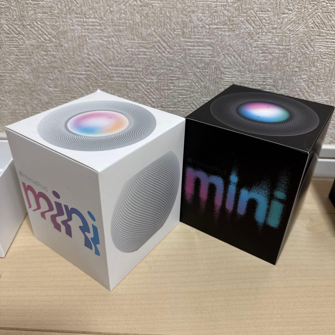 Apple Pod mini 黒 白　2個セット