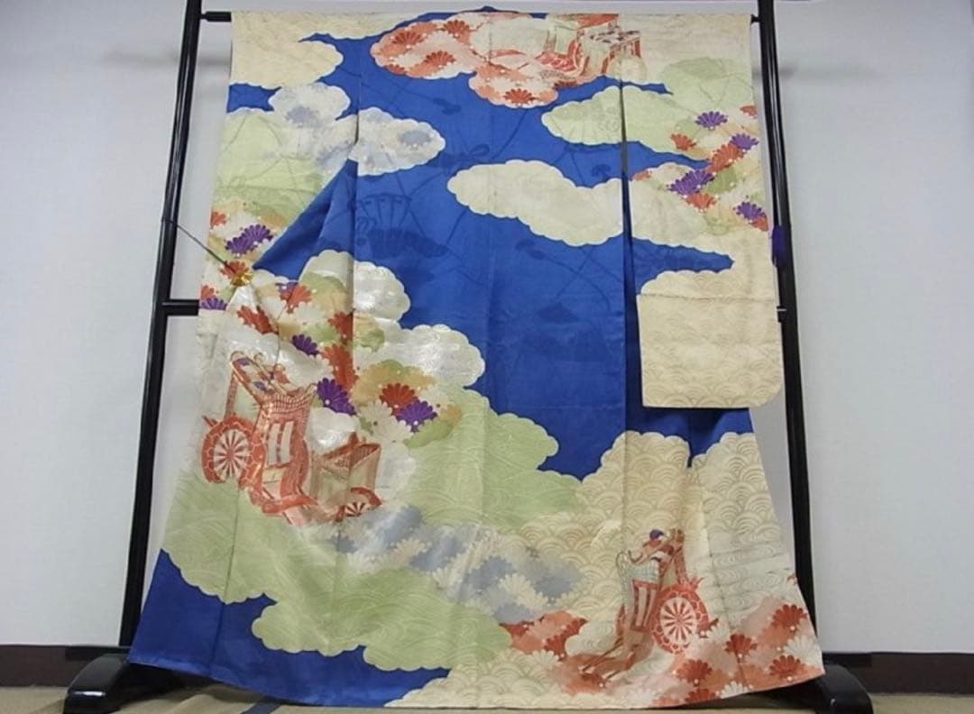 アンティーク振袖 まとめ売り 振袖 水色 花柄