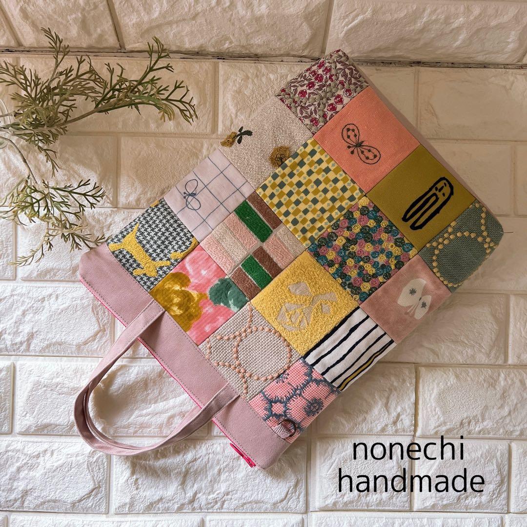 ミナペルホネン ハンドメイド トートバッグ バッグ ショルダーバッグ パッチ