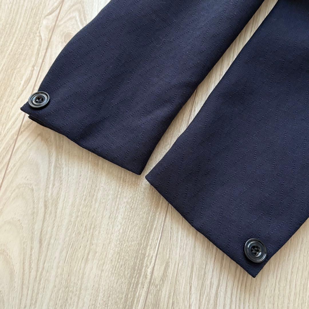 【美品】ernesto エルネスト アンコンジャケット 48 ネイビー イタリア