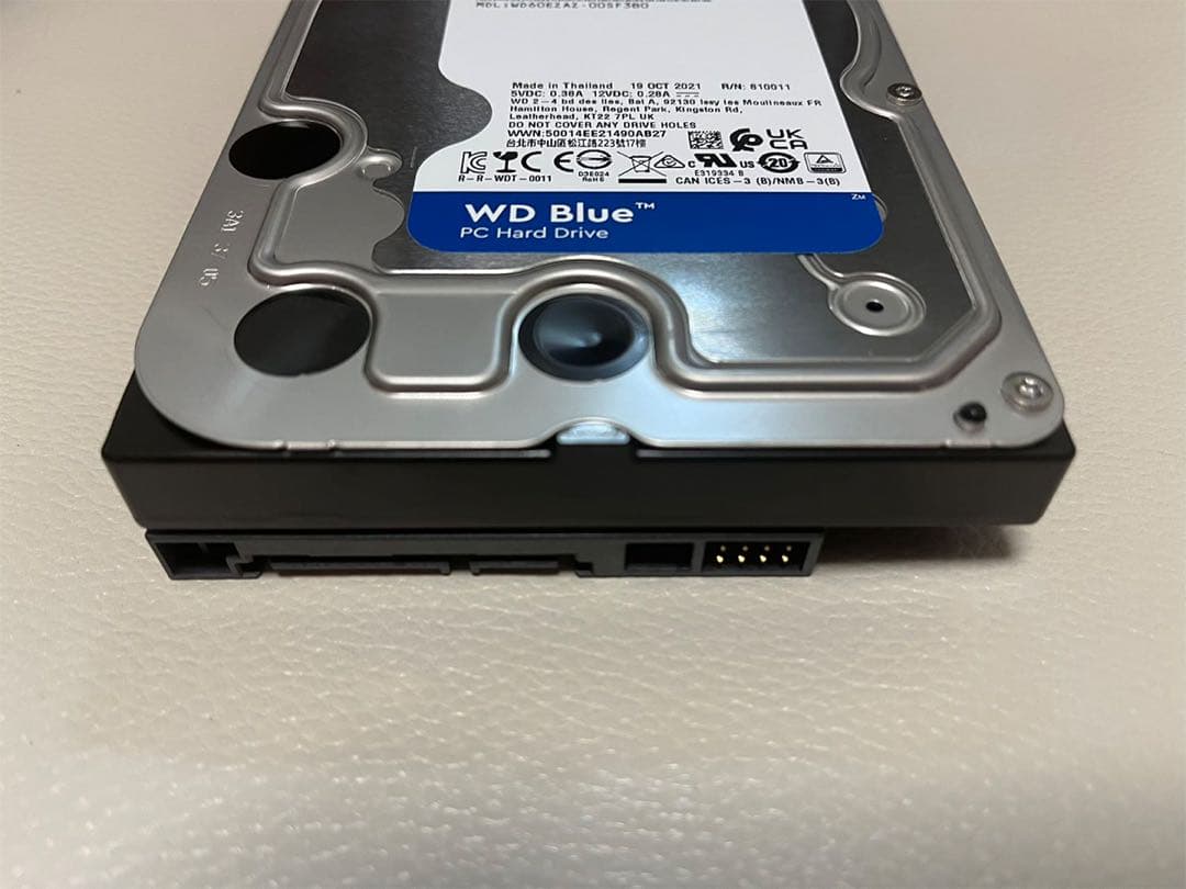 WD60EZAZ WD Blue 6TB HDD 11,302時間使用