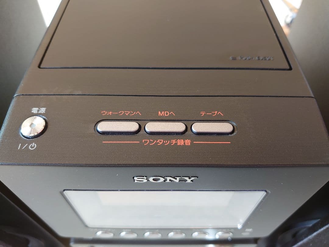 SONY CMT-M35WM(B)　MD カセット ウォークマン搭載　コンポ