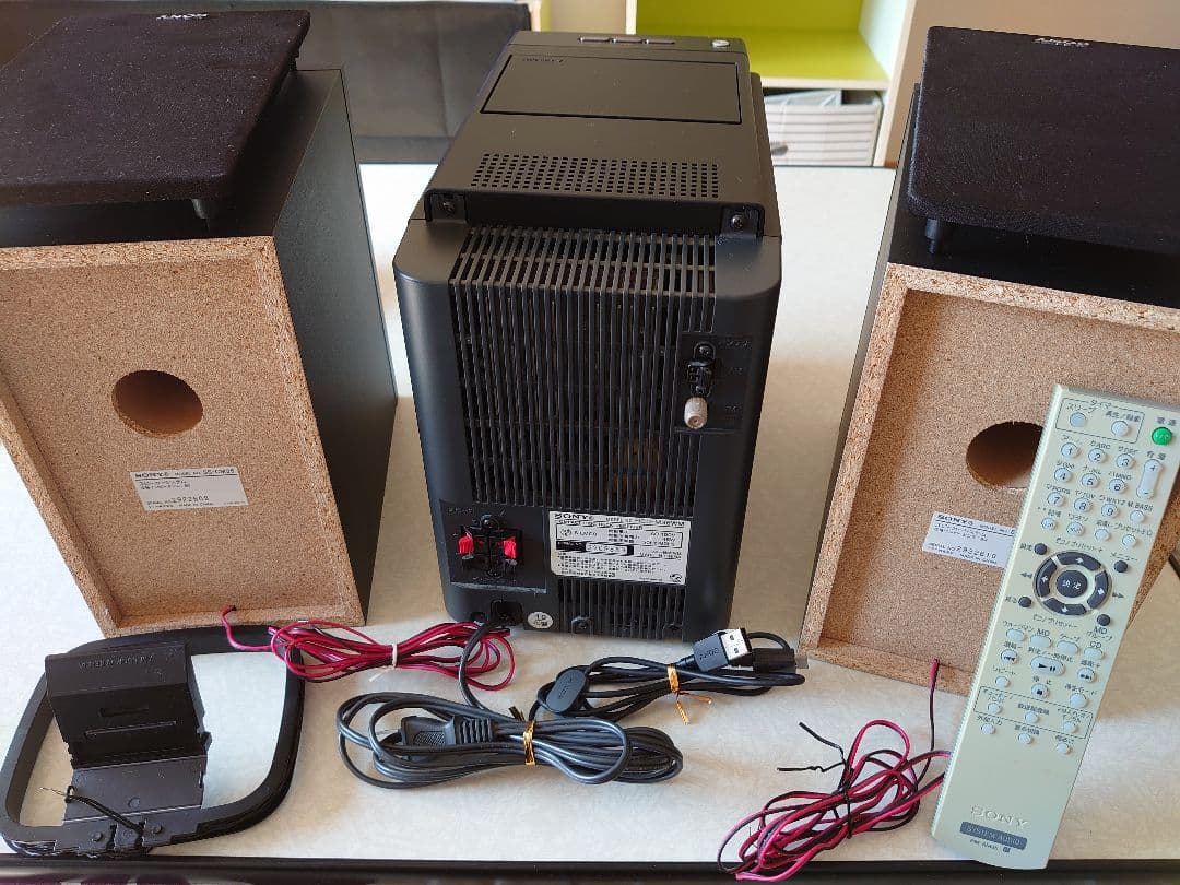 SONY CMT-M35WM(B)　MD カセット ウォークマン搭載　コンポ