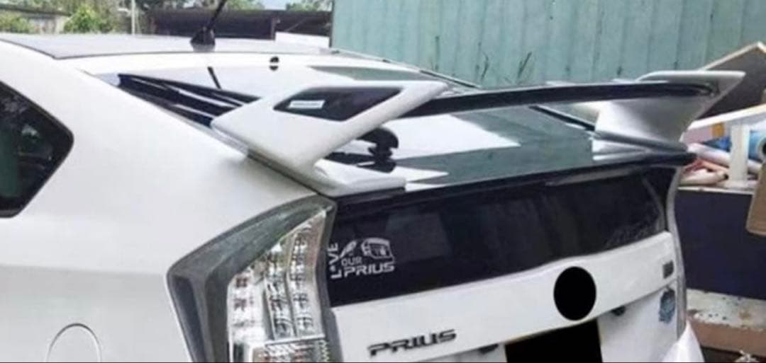 トヨタ 30系プリウス ZVW30 リアスポイラー 塗装済 白×黒