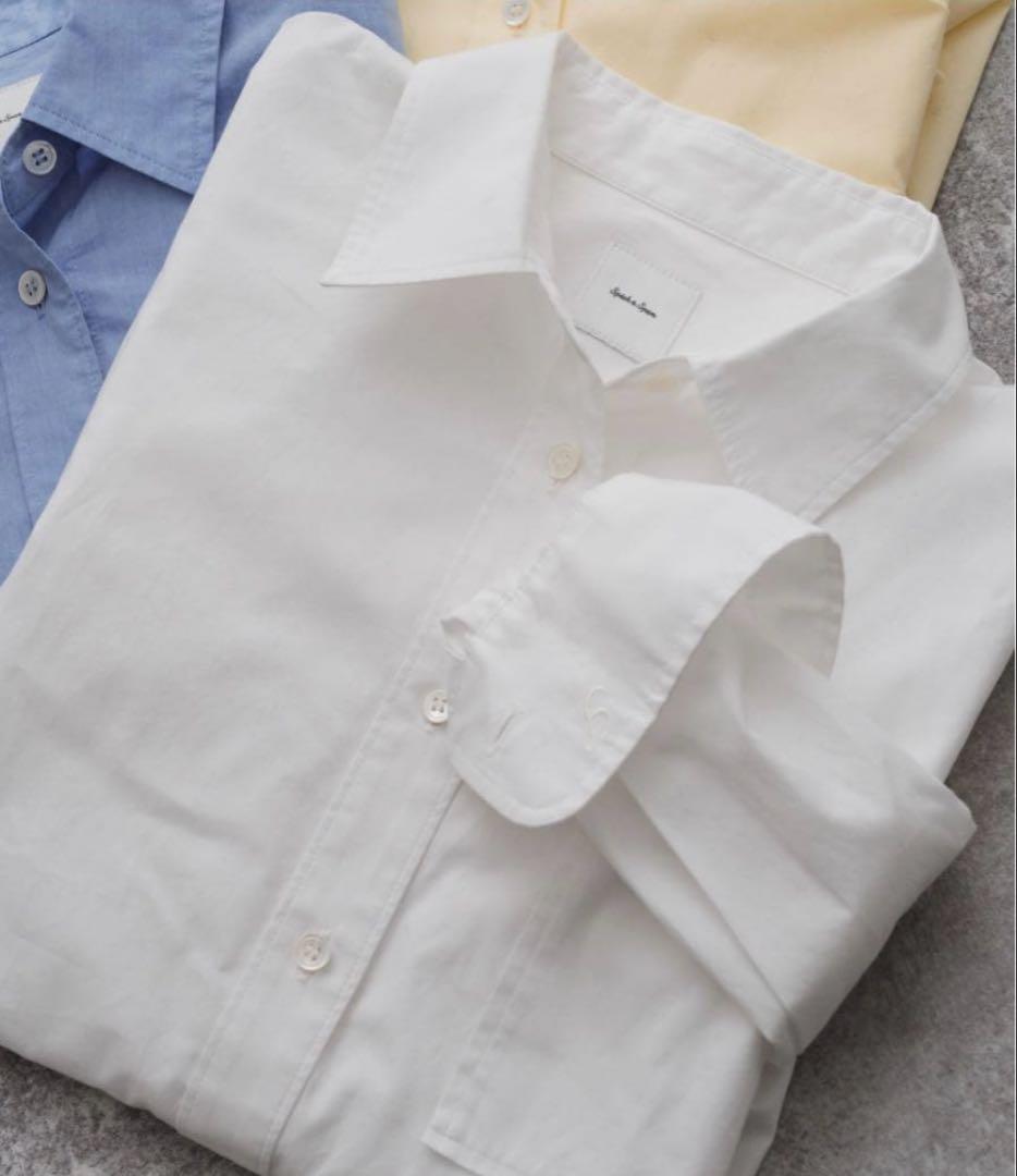 新品　Spik and Span 50コットンコンパクトシャツ