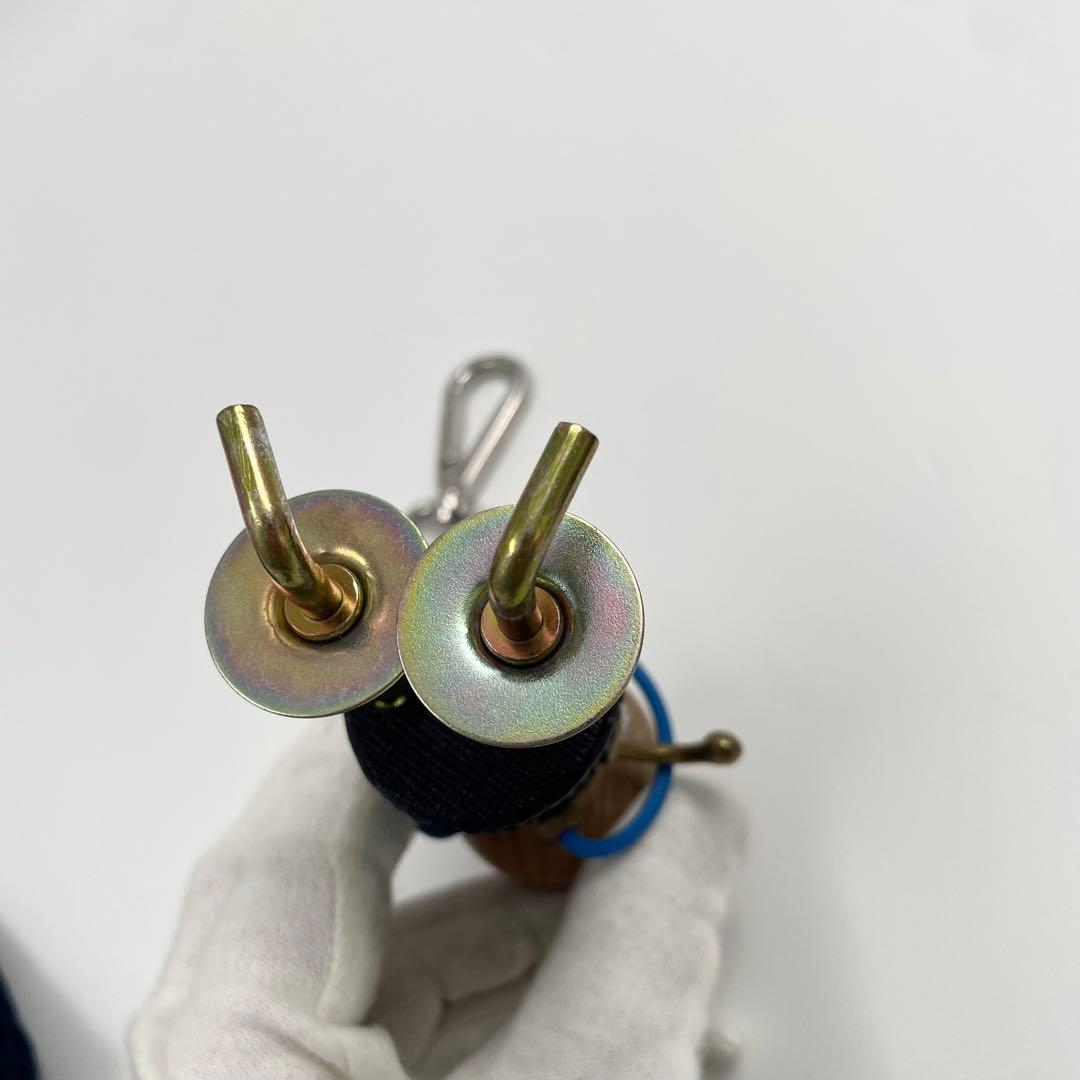 【✨極美品 付属品付】 プラダ キーホルダー ロボット ウッド調 サフィアーノ