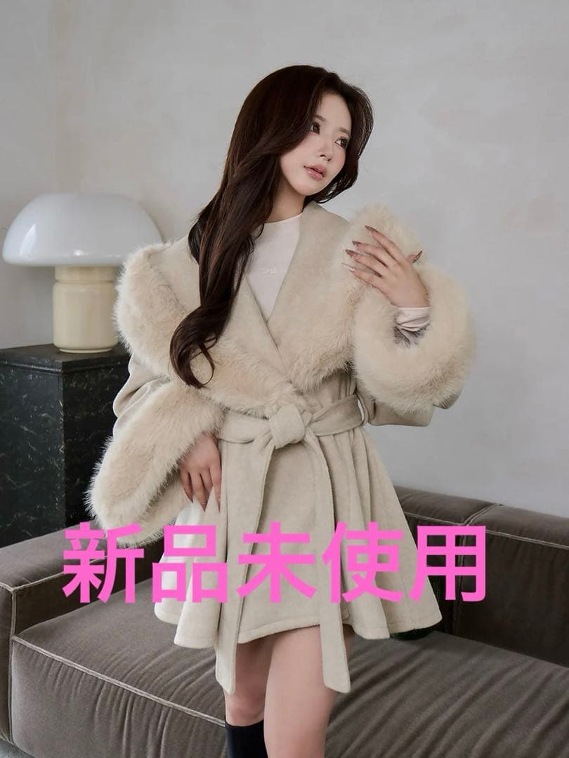 ダーリッチ　Darich ウエストベルトプリンセスラインコート