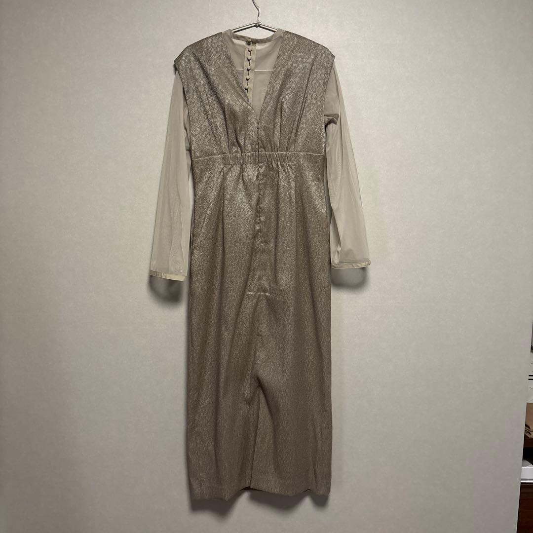 KANA ジャガードワンピース　パーティドレス　Mサイズ