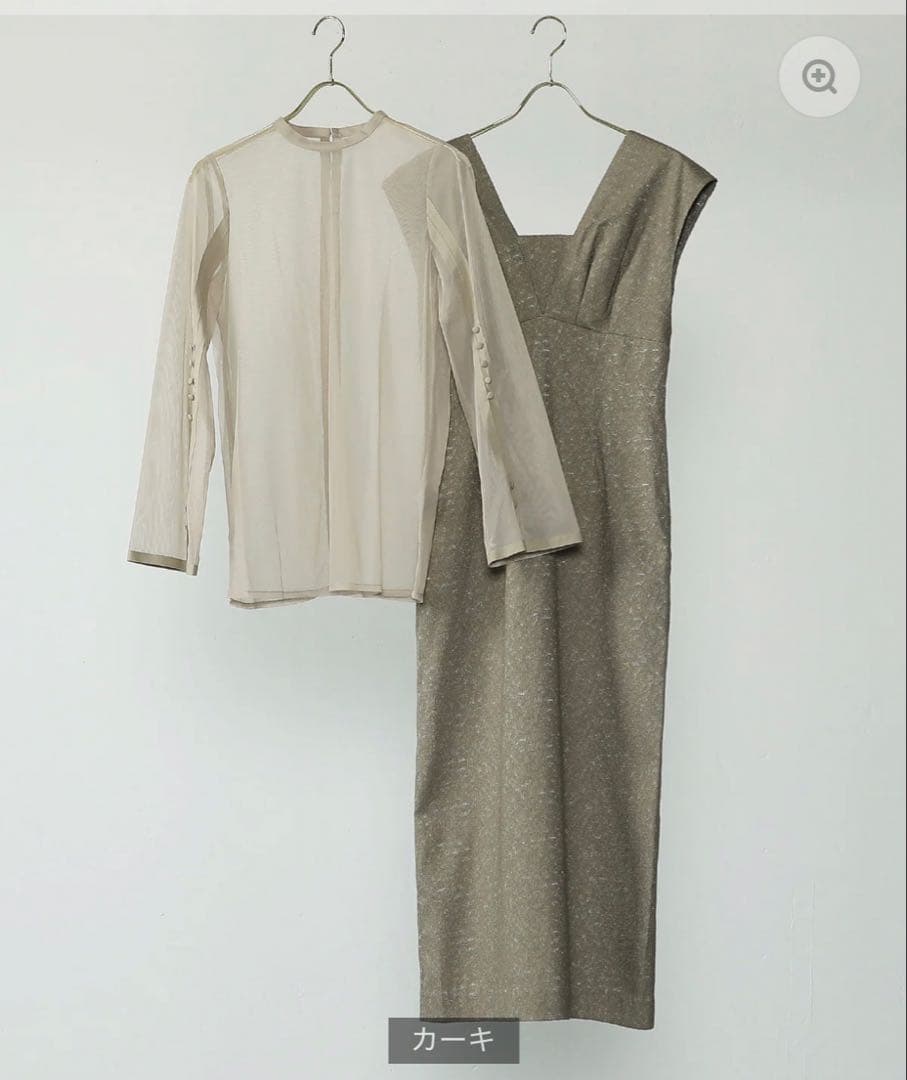 KANA ジャガードワンピース　パーティドレス　Mサイズ