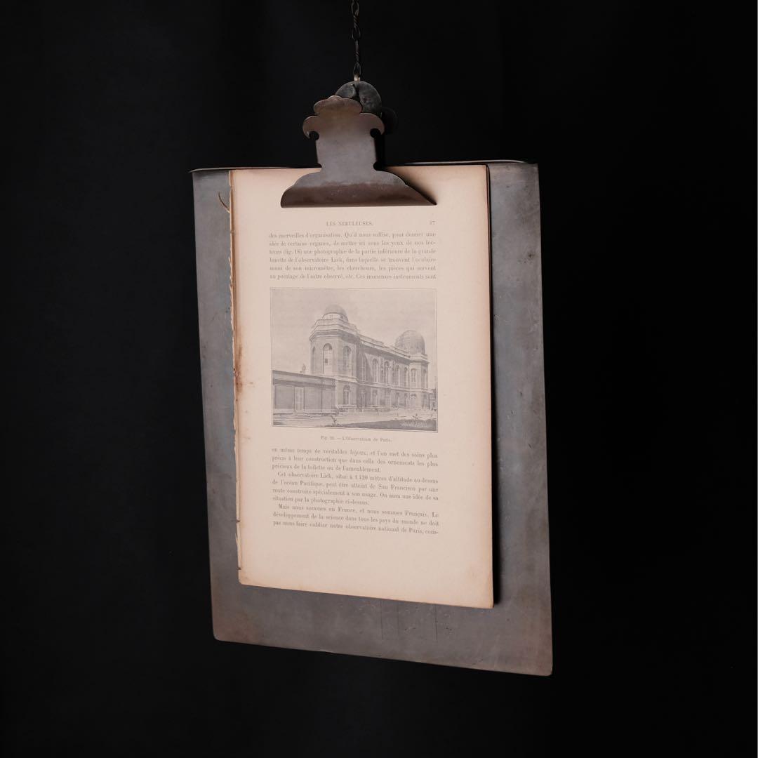 1920年前後のフランス製真鍮製ドキュメントクリップボード