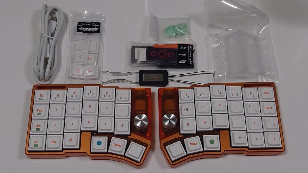 ★限定【オレンジ】Cornix LP 分割 無線｜VIAL｜技適｜即発送