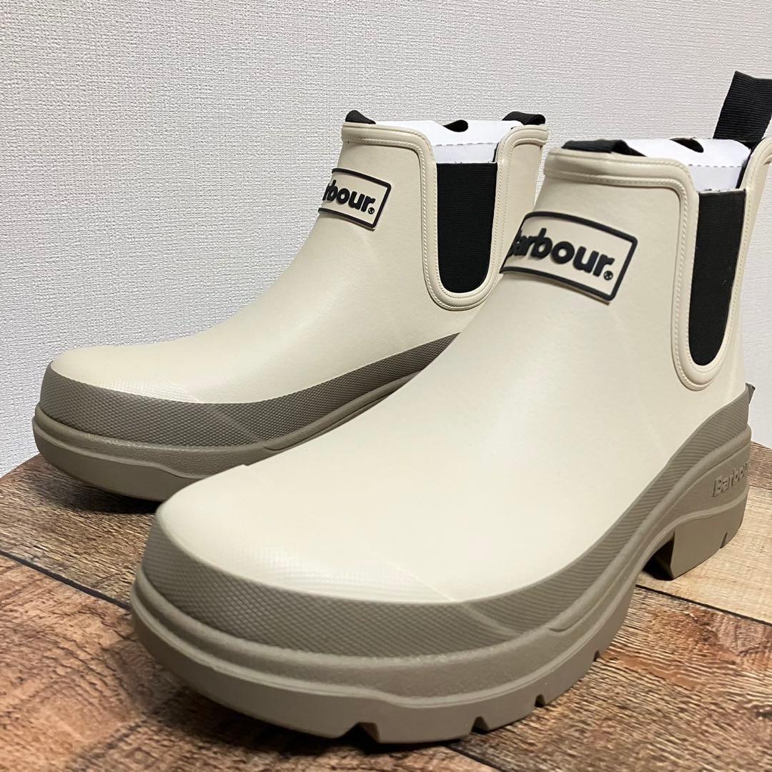 Barbour Nimbus チェルシー サイドゴア レインブーツ ベージュ